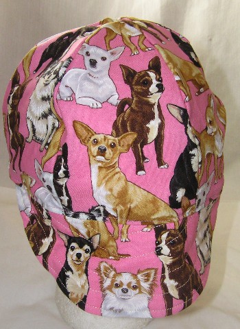 Pink Chihuahua Welder Cap