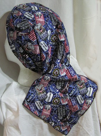 Navy Dog Tags Du-rag