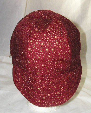 Red Gold Stars Welder Cap