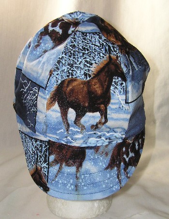 Horses in Snow Welder Cap