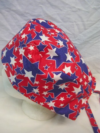 Red White Blue Stars Scrub
