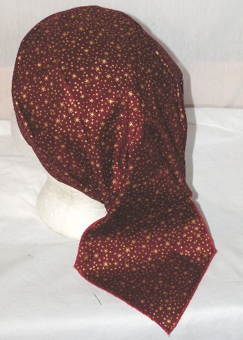 Red & Gold Stars Du-rag