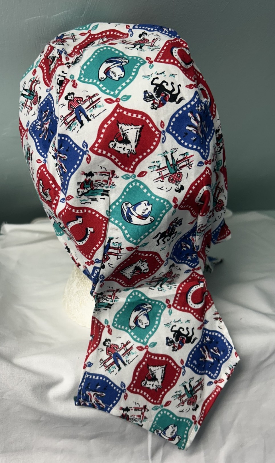 Cowboy White Logo Du-rag